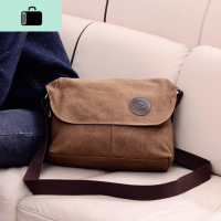 包包男斜挎包休闲帆布单肩包时尚韩版潮简约百搭商务男包2019新款NEW LAKE男士斜挎包