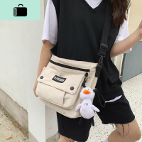 斜挎包男士潮牌日系工装小挎包帆布学生ins背包女潮款休闲单肩包NEW LAKE