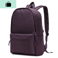 日韩休闲牛津布帆布双肩包男女学生书包背包韩版潮旅行包NEW LAKE 聚酯纤维紫色升级加大版