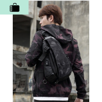 男士单肩包男韩版胸包男潮牌挎包大容量斜挎包休闲小包包运动背包NEW LAKE男士腰包