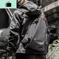 韩版胸包男士大容量斜挎包包休闲运动背差斜背包潮牌单肩包男NEW LAKE男士腰包