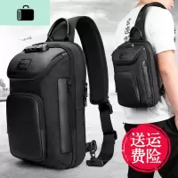 2020新款腰包潮牌男士胸包男包包休闲单肩包运动斜挎包多功能背包NEW LAKE男士单肩包