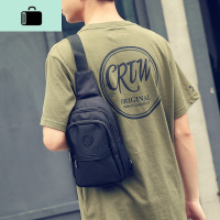 韩版男包潮牌胸包牛津布防水单肩斜挎包户外街头腰包休闲运动背包NEW LAKE男士单肩包