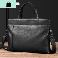 男士包公文包男商务牛皮大容量手提包男包手拿单肩斜挎包NEW LAKE男士斜挎包
