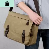 精品男士帆布包单肩包2020年新款男包大容量背包斜挎包休闲式包包NEW LAKE男士斜挎包