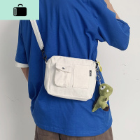 斜挎包男单肩包韩版潮流帆布学生背包潮牌男生包包ins潮小包轻便NEW LAKE