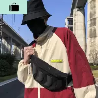 新款斜挎包男韩版单肩包ins百搭斜肩背包时尚潮流小包包NEW LAKE