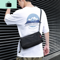 日系潮流单肩斜挎包男ins潮小包休闲嘻哈斜背包女工装邮差小包男NEW LAKE