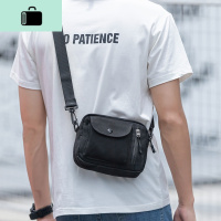 潮牌斜挎包男生ins潮小包迷你港风韩版学生单肩包女斜肩帆布背包NEW LAKE 黑色2627