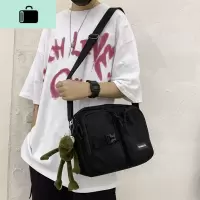 斜挎包男士潮牌日系工装挎包帆布学生邮差包ins背包女时尚单肩包NEW LAKE