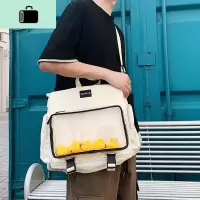 斜挎包男潮流韩版个生透明单肩包潮pvc双肩背包潮牌男生包包NEW LAKE