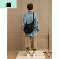 斜挎包男机能包单肩包女学生工装包书包潮牌嘻哈邮差包insNEW LAKE