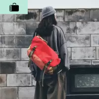 情侣斜挎包男休闲邮差包时尚潮单肩包大旅行背包女士布包NEW LAKE