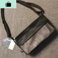 threebox男包包复古挂包潮斜跨背包女单肩包休闲软皮邮差包IPad包NEW LAKE男士单肩包