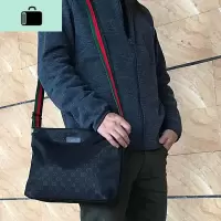 快手红人同款挎包男青年斜挎单肩包牛津纺大容量商务休闲帆布男包NEW LAKE男士单肩包