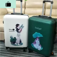 抖音卡通拉杆箱20寸可爱行李箱女韩版万向轮小清新旅行箱24密码箱NEW LAKE