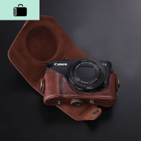 NEW LAKEg7x2相机包g7x3相机套g7x markii III斜挎保护单肩复古皮套 [g7x2]加强数码相机包