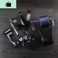 NEW LAKE适用Fujifilm/富士X-T4相机包 xt4半套底座 复古皮套手柄 保护套NEW L 黑色数码相机包