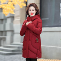 FISH BASKET中老年女装羽绒棉服妈妈装风格中长款棉衣中年人冬装大码棉袄外套棉衣女