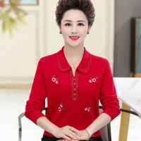 FISH BASKET妈妈本命年毛打底衫长袖50-60岁中老年人毛衣女宽松上衣针织衫毛衣