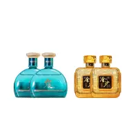 习酒知交(四季)小酒100ml*2瓶+金沙小酱150ml*2瓶 光瓶组合装