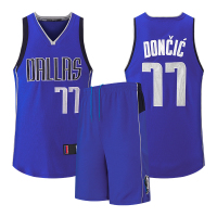 科比球衣24号8号湖人刺绣篮球服套装男詹姆斯库里欧文艾佛森女 D行侠/77号东契Q-篮色 3XL（186-195cm）