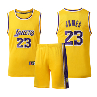 科比球衣24号8号湖人刺绣篮球服套装男詹姆斯库里欧文艾佛森女 H人/23号詹姆S-黄色 L（170-175cm）