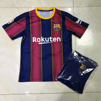 特价清仓欧洲杯足球服短袖套装中国阿根廷梅西C罗球衣运动训练服 20-21巴S-主场（指定） L