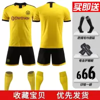足球服套装男足球训练服队服定制儿童武磊内马尔球衣梅西球衣 短袖20-【多T主场】（送袜子+护腿板） XXL