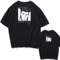 灌篮高手T恤男短袖篮球衣运动樱木花道动漫印花夏科比纪念衣服桖 B003漫画7号黑色 2XL