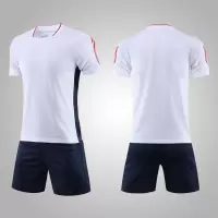 足球服套装男女定制队服儿童足球衣服足球训练服中小学生比赛球衣 208白色 S