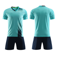 足球服套装男女定制队服儿童足球衣服足球训练服中小学生比赛球衣 6302浅蓝 XXS