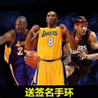 76人队艾弗森3号球衣套装刺绣湖人球衣科比24号欧文詹姆斯篮球服 玫红色保罗3号红色 XL