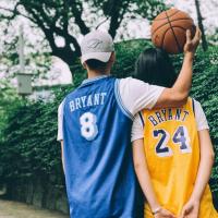 欧文球衣宽松外穿科比bf风比赛定制情侣男潮街头篮球服假两件套装 DIY定制请联系客服 XXL