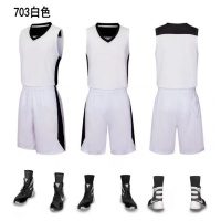 儿童篮球服男女套装小学生青少年中大童表演服幼儿球衣定制印字号 703白色 XL/165-170身高
