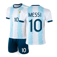 巴萨新赛季球衣梅西足球运动服二客男夏定制儿童球裤比赛训练队服 阿根廷有主场10号球星 XL