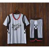 短袖韩版篮球服套装男士定制DIY NHJ灰色24号兄弟一起狂图案 2XL（建议身高170-175CM体重62-70公斤）