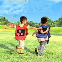 [儿童粘球衣1件+5个粘粘球]儿童粘球衣背心粘粘球幼儿园亲子互动玩投掷粘靶背心躲避游戏道具