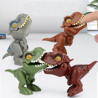[2只装]新款咬手指恐龙关节可动霸王龙仿真恐龙模型玩具儿童成人手指恐龙玩偶