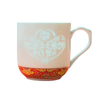 茶杯茶水分离杯子陶瓷带盖景德镇星座杯花茶杯办公室过滤杯国潮风福鼠杯