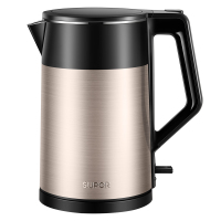 苏泊尔SW-15S29A电热水壶双层保温烧水壶304不锈钢无缝内胆1.5L
