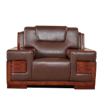 汉超广东款加厚牛皮单人位沙发CJ-923