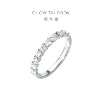 王薇薇联名款周大福VERA WANG LOVE婚嫁18K金钻戒U179093 七夕礼物