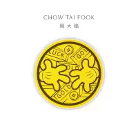 周大福 迪士尼经典 米奇 定价足金黄金金章金片 EOR1088
