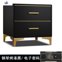 保险柜家用办公床头柜卧室柜小型指纹密码保险箱 50/60cm隐形保险箱全钢智能手机报警钢琴烤漆轻奢风 泰空仓家用保险箱