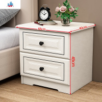 北欧床头柜轻奢简约现代白色床边柜小柜子经济型卧室储物柜整装 泰空仓