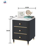 轻奢床头柜简约现代北欧风ins多功能卧室床边收纳小型柜子置物架 泰空仓