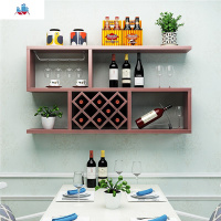 酒架置物架餐厅墙壁红酒架实木家用客厅简约酒格墙上挂壁挂式酒柜 泰空仓酒柜家具