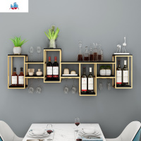 红酒架墙上置物架壁挂家用客厅餐厅酒柜实木酒杯架摆件装饰展示架 泰空仓酒柜家具