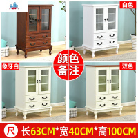 实木小酒柜客厅柜子靠墙餐厅美式现代小户型简约家用欧式电视边柜 泰空仓酒柜家具